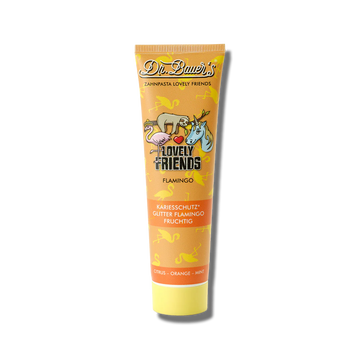 Dr. Bauer's Pasta de dientes Lovely Friends Flamencos, 90 ml | Dental Boutique Canarias.