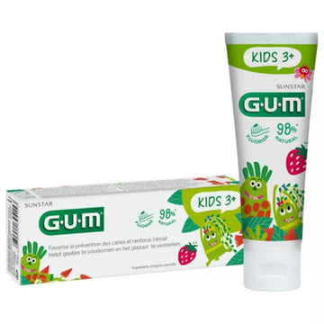 Gum Kids 3+ Gel dentífrico, fresa, 50 ml | Dental Boutique Canarias.