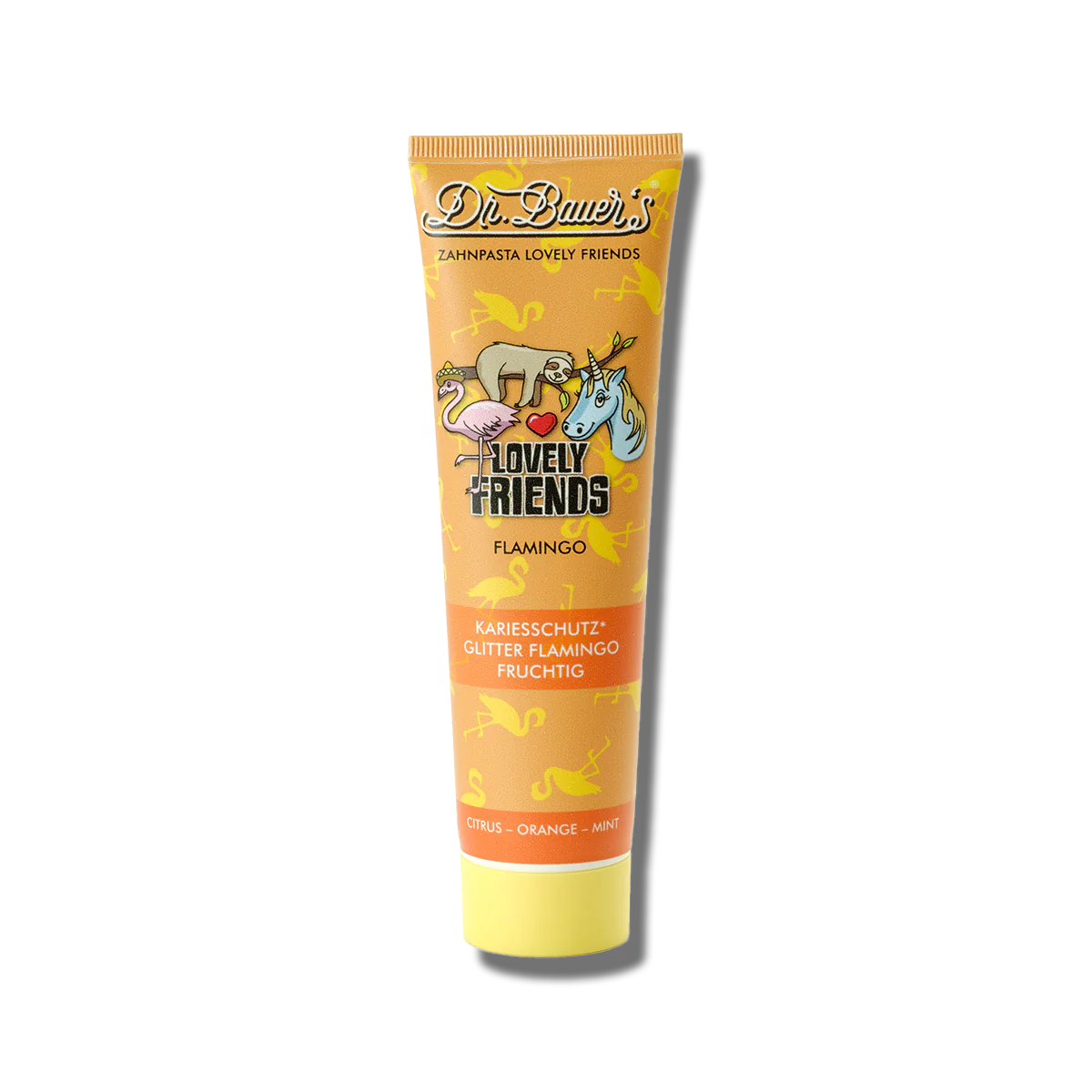 Dr. Bauer's Pasta de dientes Lovely Friends Flamencos, 90 ml |  Dental Boutique Canarias.